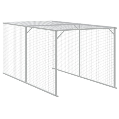 Pollaio Con Area Corsa 117X1017X123Cm Acciaio Zincato