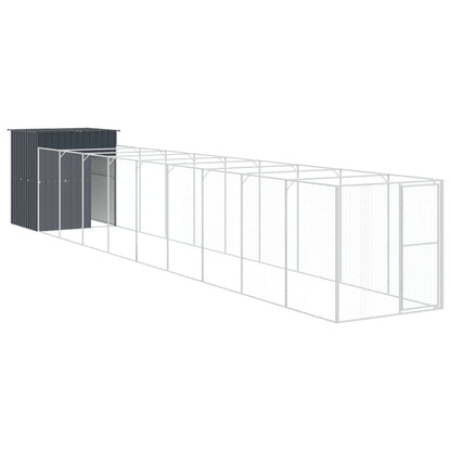 Casetta Cani Con Corsa 165X1067X181Cm Acciaio Zincato