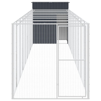 Casetta Cani Con Corsa 165X1067X181Cm Acciaio Zincato