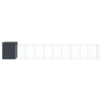 Casetta Cani Con Corsa 165X1067X181Cm Acciaio Zincato