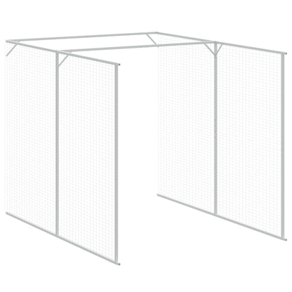 Casetta Cani Con Corsa 165X1067X181Cm Acciaio Zincato