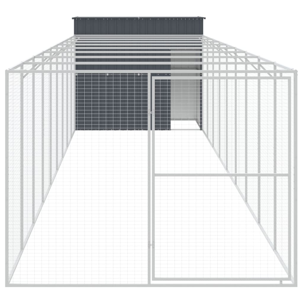 Casetta Cani Con Corsa 214X1069X181Cm Acciaio Zincato