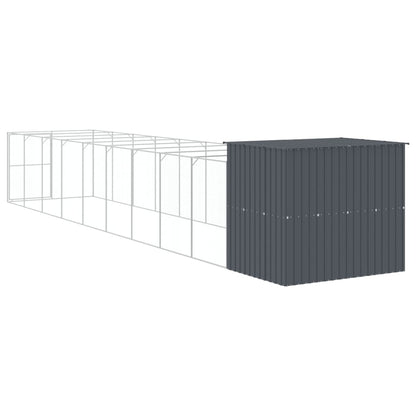Casetta Cani Con Corsa 214X1069X181Cm Acciaio Zincato