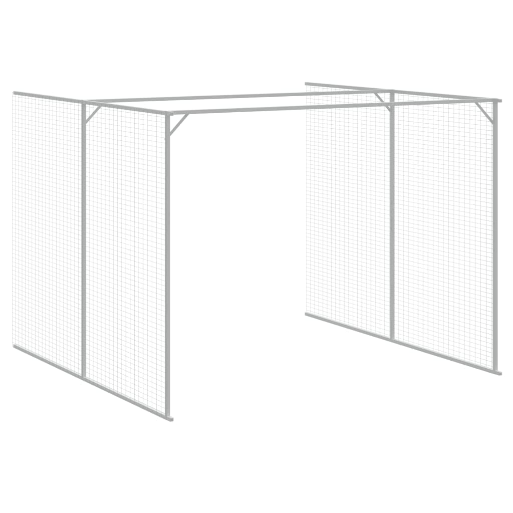Casetta Cani Con Corsa 214X1069X181Cm Acciaio Zincato