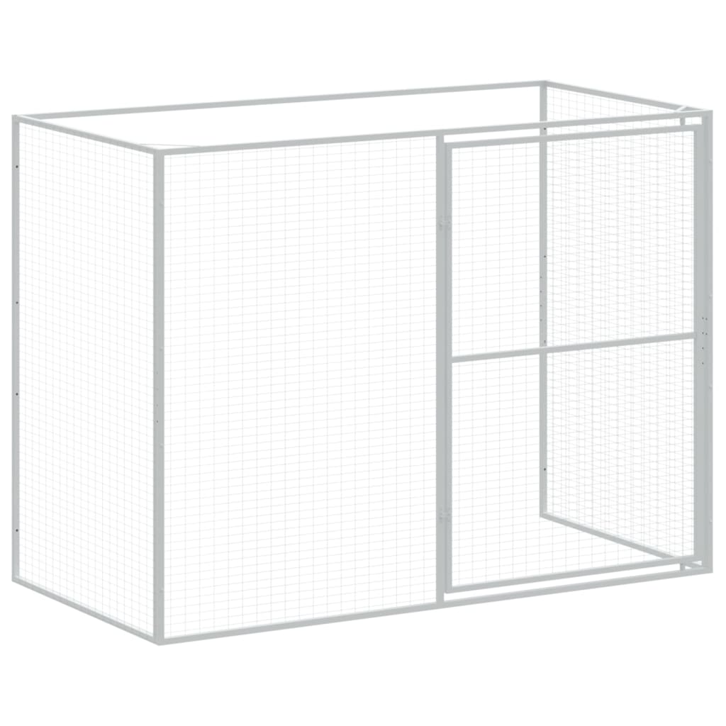 Casetta Cani Con Corsa 214X1069X181Cm Acciaio Zincato