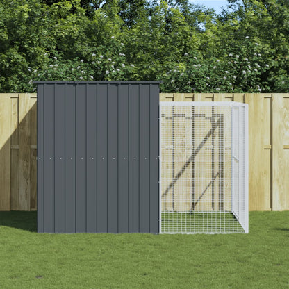 Casetta Cani Con Corsa 214X1069X181Cm Acciaio Zincato