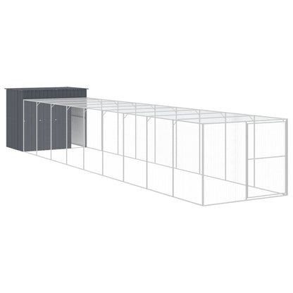 Casetta Cani Con Corsa 214X1069X181Cm Acciaio Zincato