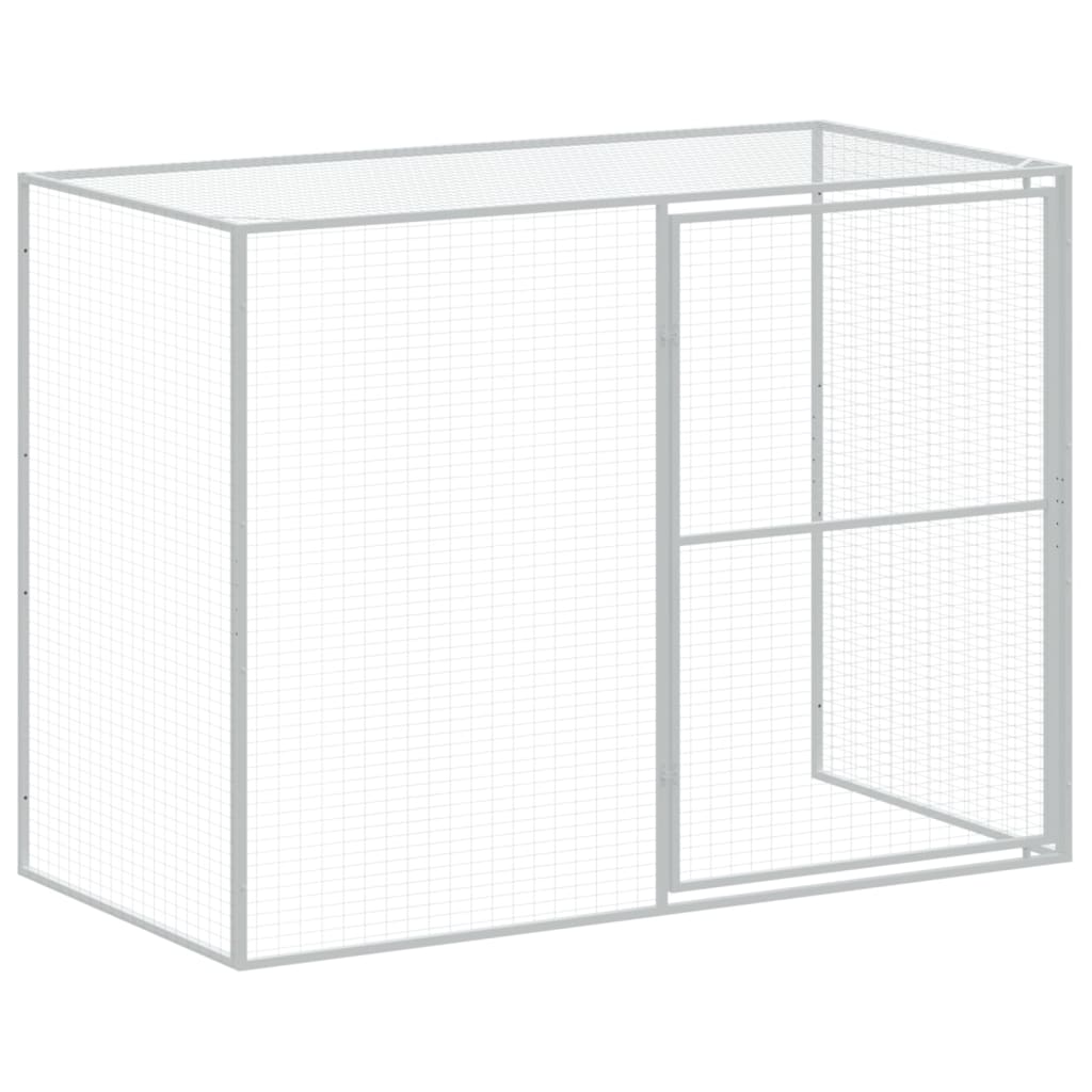 Casetta Cani Con Corsa 214X1069X181Cm Acciaio Zincato