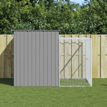 Casetta Cani Con Corsa 214X1069X181Cm Acciaio Zincato