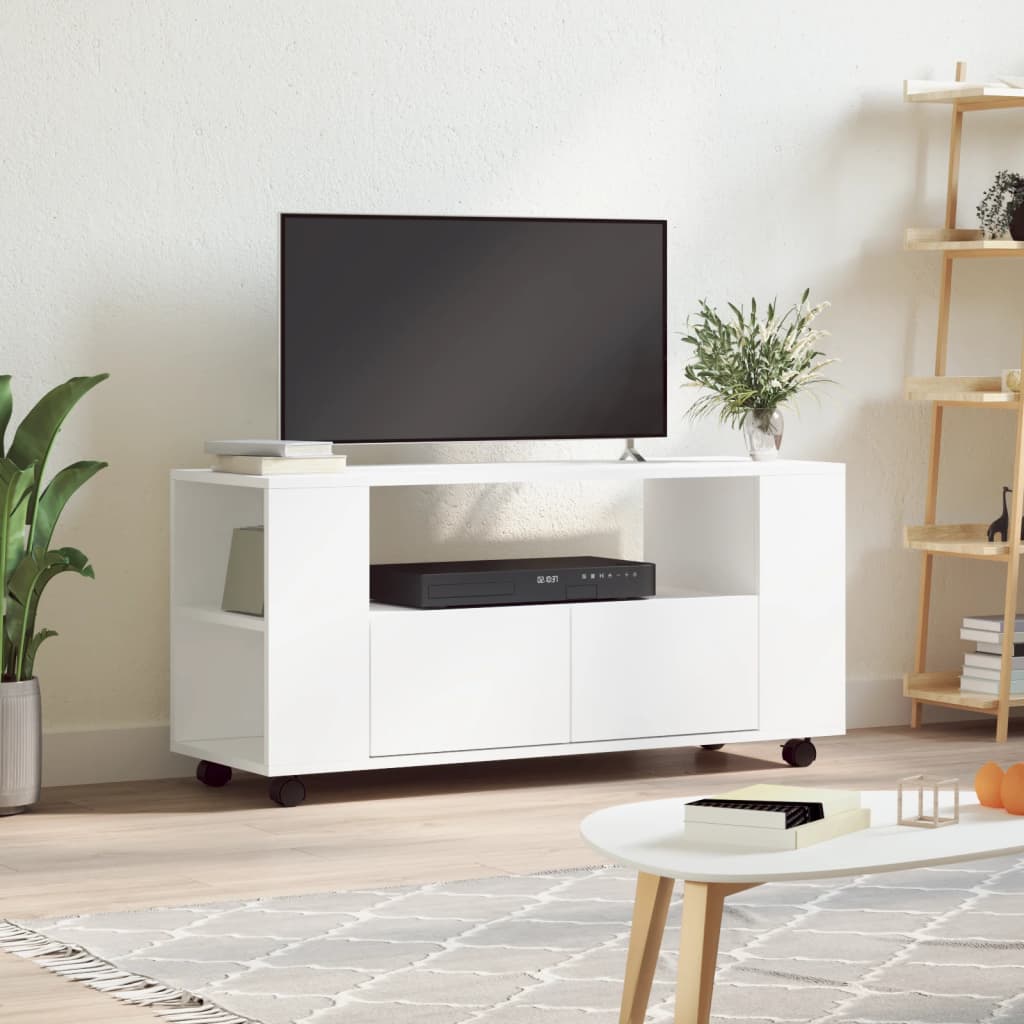 Mobile Porta Tv Con Ruote 102X34,5X43 Cm Truciolato