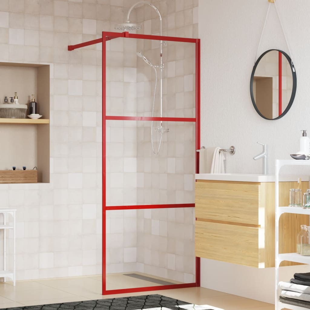 Parete Doccia Walk In In Vetro Smerigliato Esg