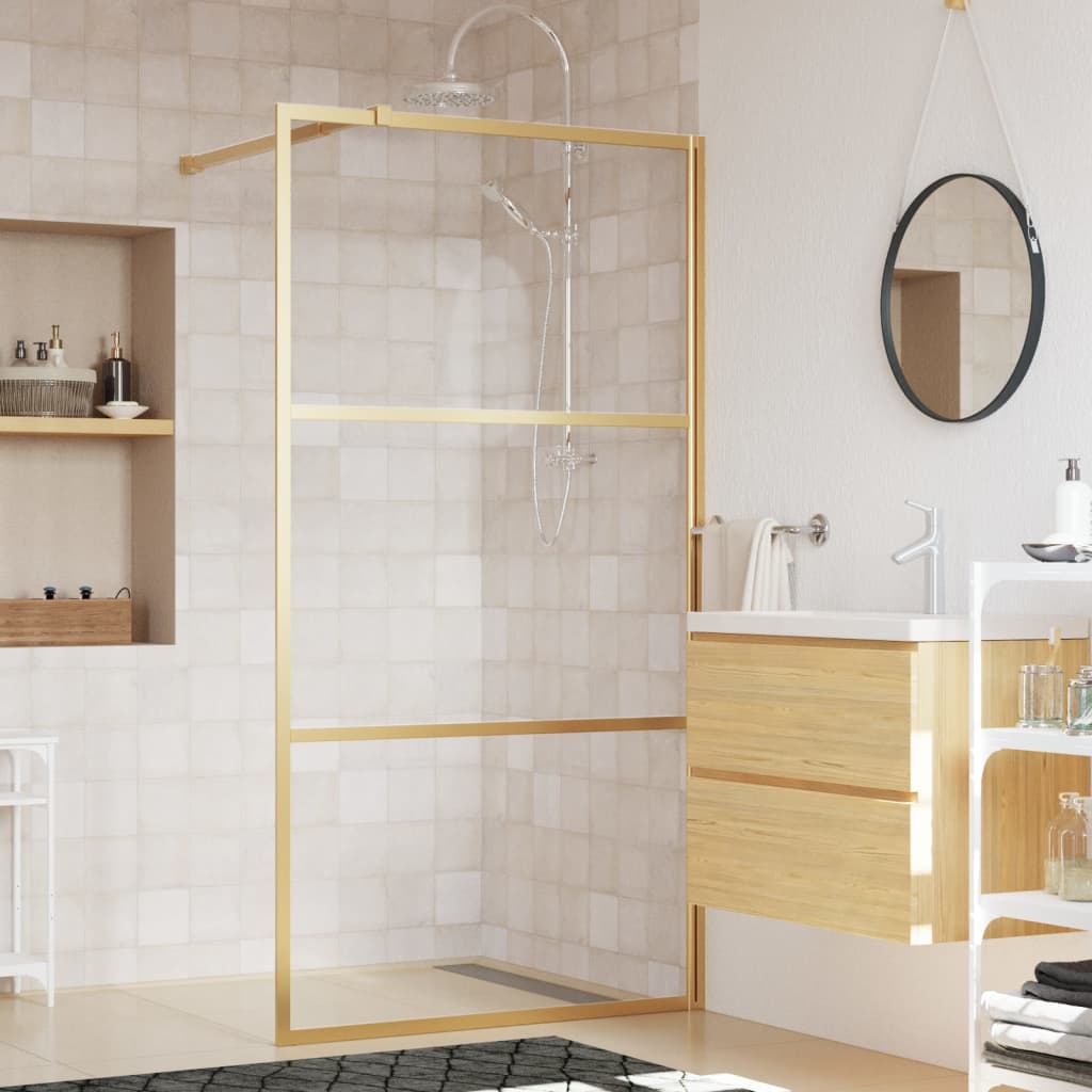 Parete Doccia Walk In In Vetro Smerigliato Esg