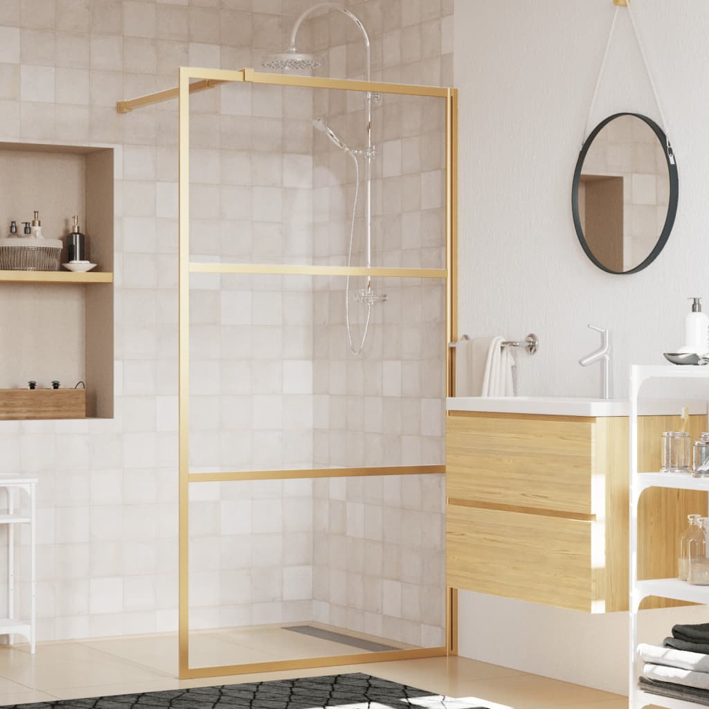 Parete Doccia Walk In In Vetro Smerigliato Esg