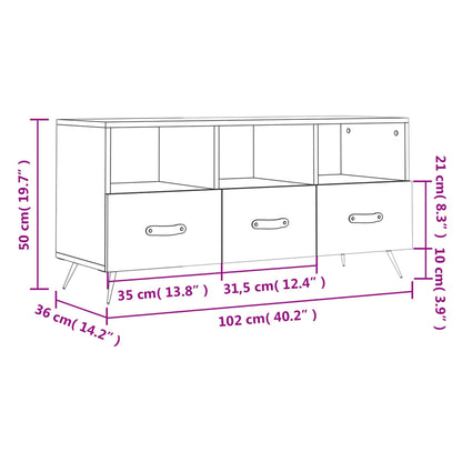 Mobile Porta Tv 102X36X50 Cm In Legno Multistrato