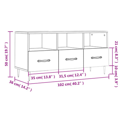 Mobile Porta Tv 102X36X50 Cm In Legno Multistrato