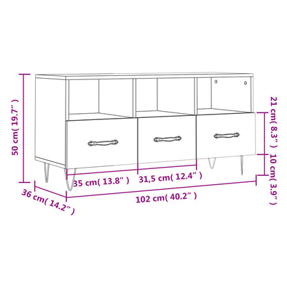 Mobile Porta Tv 102X36X50 Cm In Legno Multistrato