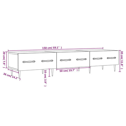 Mobile Porta Tv 150X36X30 Cm In Legno Multistrato