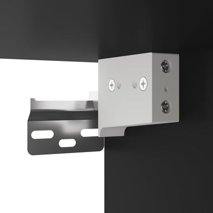 Comodini A Muro 2 Pz Neri 35X35X20 Cm