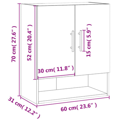 Armadietto A Muro 60X31X70 Cm In Legno Multistrato