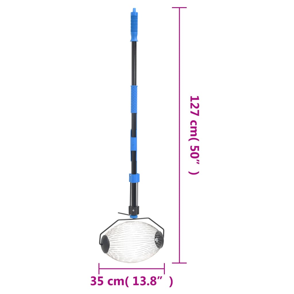 Raccoglitore Di Noci Blu 127 Cm In Acciaio