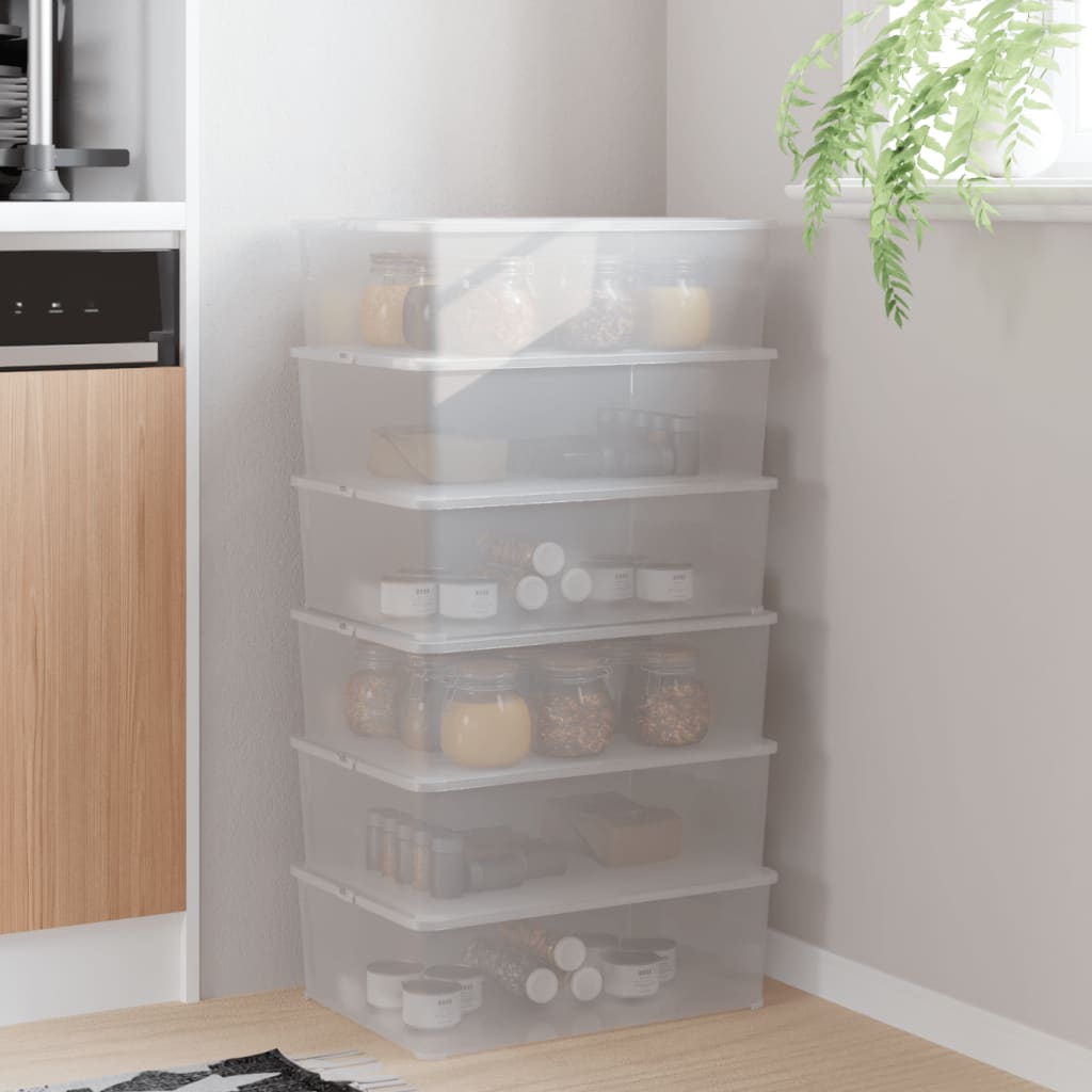 Contenitori In Plastica 3 Pz Impilabili