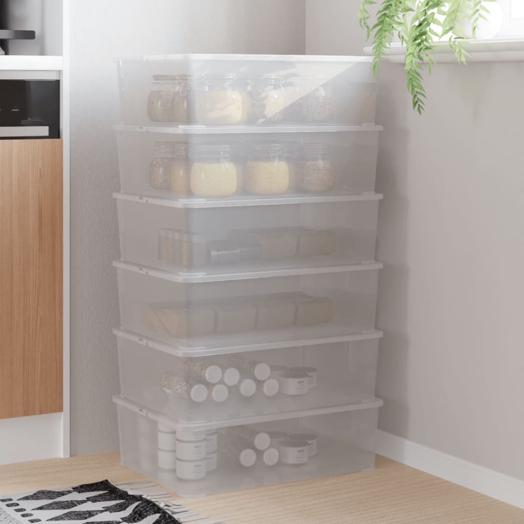 Contenitori In Plastica 3 Pz Impilabili