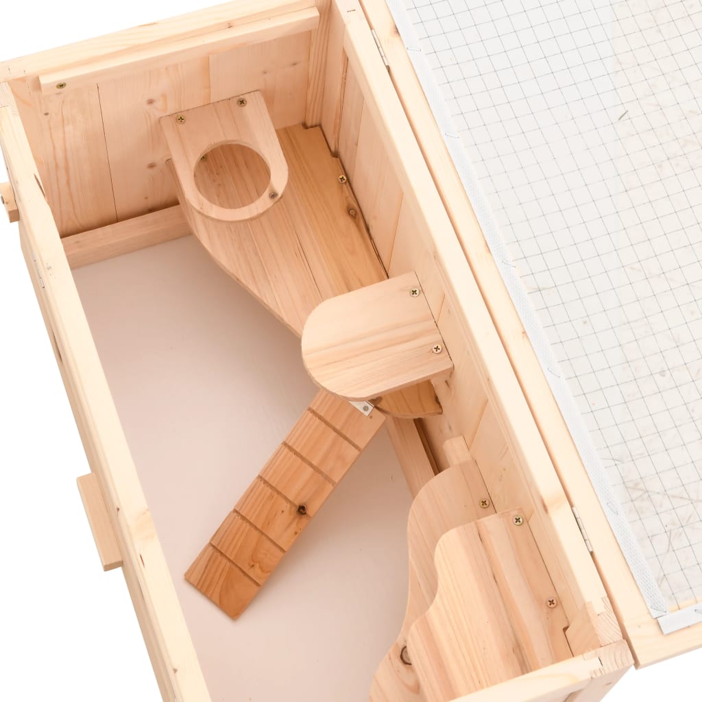 Gabbia Per Criceti 60X30X35 Cm In Legno Massello Di Abete