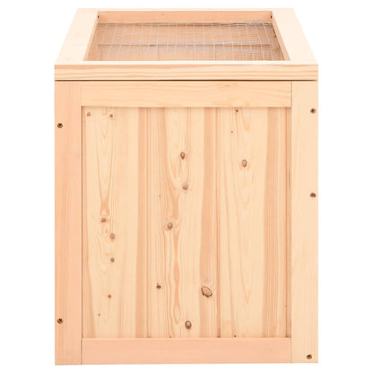 Gabbia Per Criceti 60X35,5X42 Cm In Legno Massello Di Abete