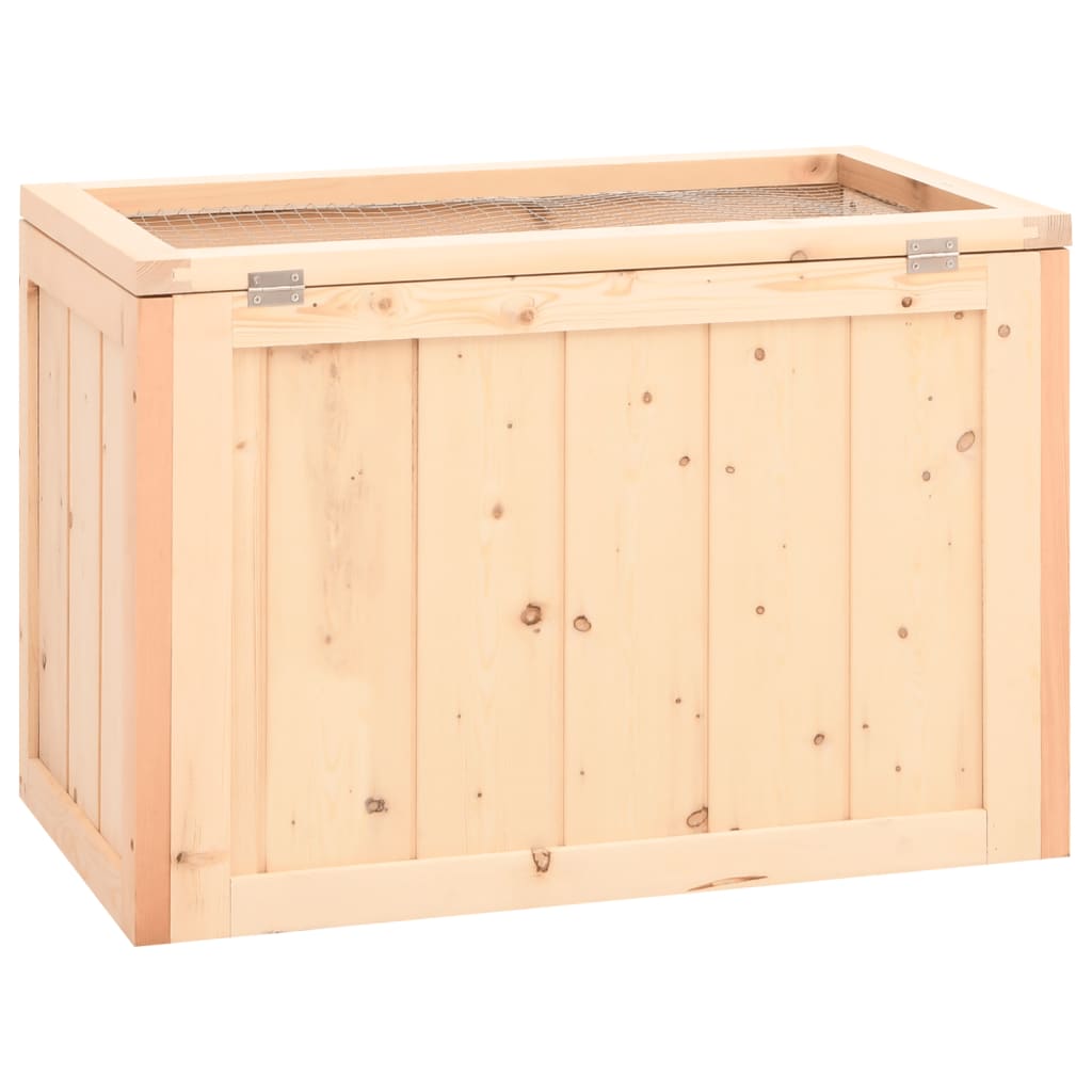Gabbia Per Criceti 60X35,5X42 Cm In Legno Massello Di Abete