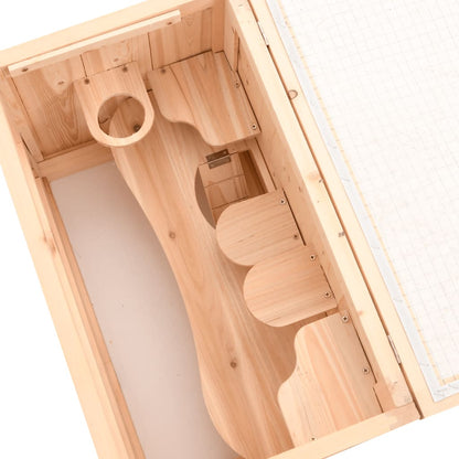 Gabbia Per Criceti 60X35,5X42 Cm In Legno Massello Di Abete