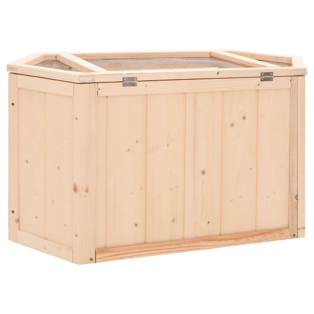 Gabbia Per Criceti 80X40X43 Cm In Legno Massello Di Abete Antracite