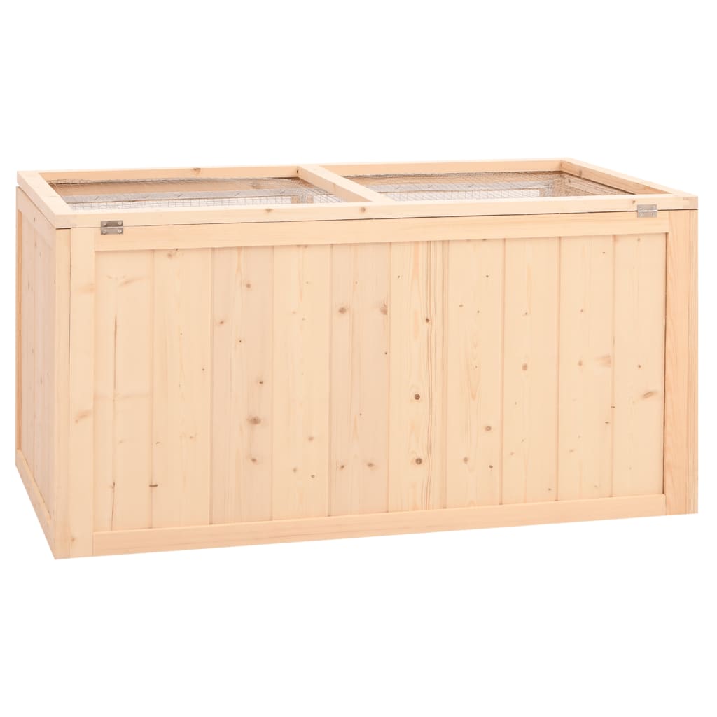 Gabbia Per Criceti 89,5X45X45 Cm In Legno Massello Di Abete