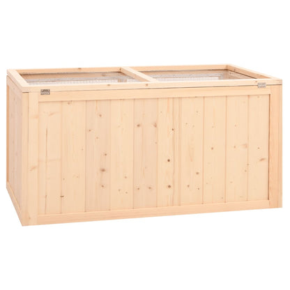 Gabbia Per Criceti 89,5X45X45 Cm In Legno Massello Di Abete