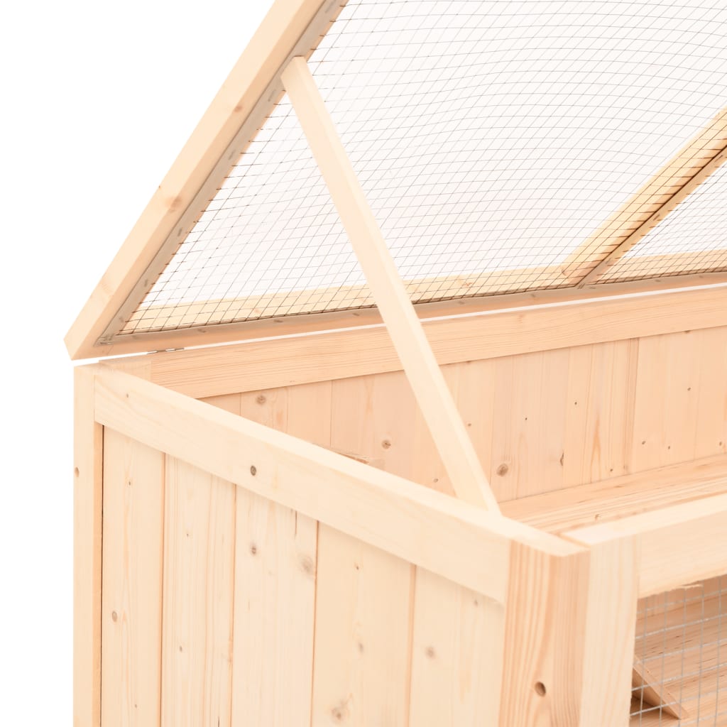 Gabbia Per Criceti 89,5X45X45 Cm In Legno Massello Di Abete