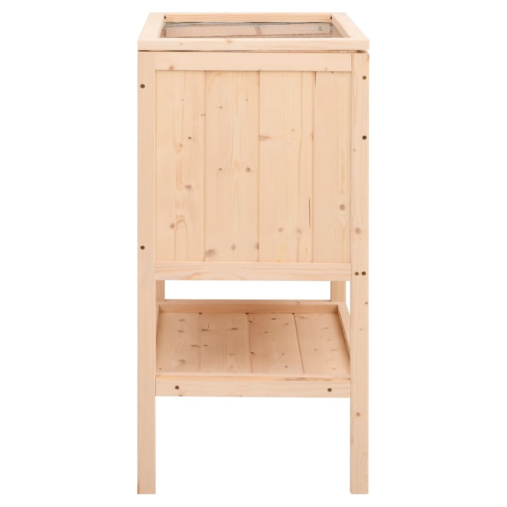 Gabbia Per Criceti 55X40X80 Cm In Legno Massello Di Abete