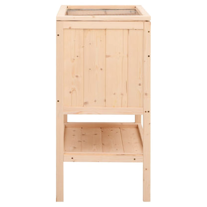 Gabbia Per Criceti 55X40X80 Cm In Legno Massello Di Abete