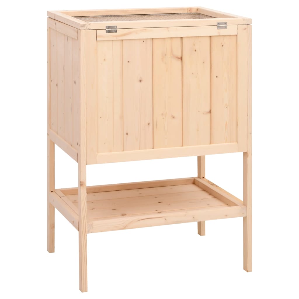 Gabbia Per Criceti 55X40X80 Cm In Legno Massello Di Abete