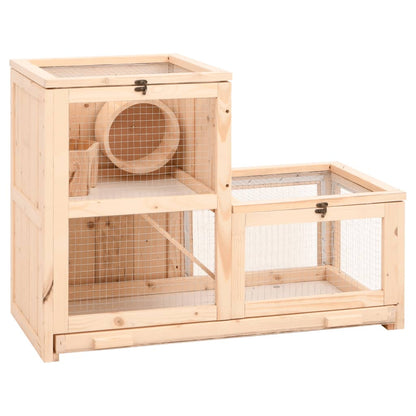 Gabbia Per Criceti 81X40X60 Cm In Legno Massello Di Abete