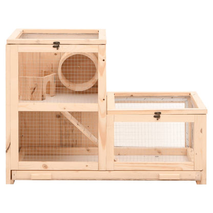 Gabbia Per Criceti 81X40X60 Cm In Legno Massello Di Abete