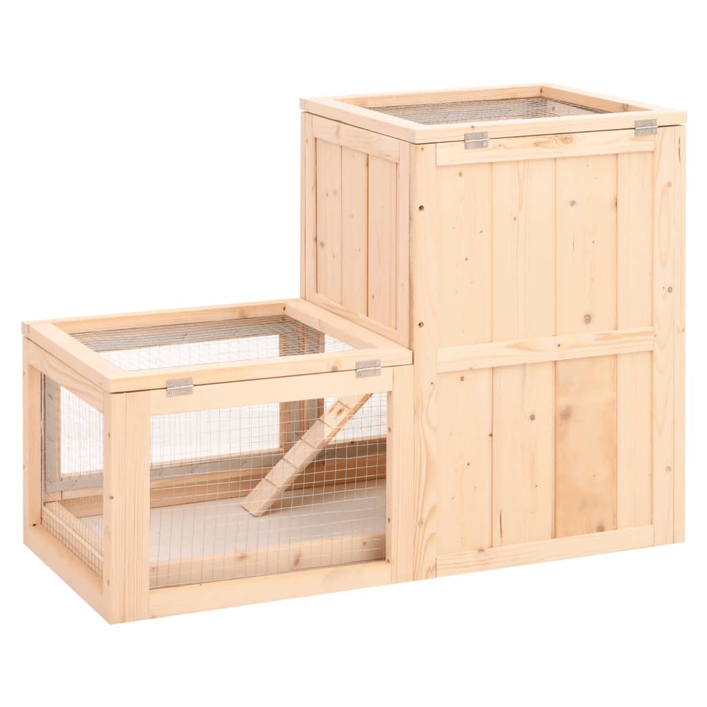 Gabbia Per Criceti 81X40X60 Cm In Legno Massello Di Abete