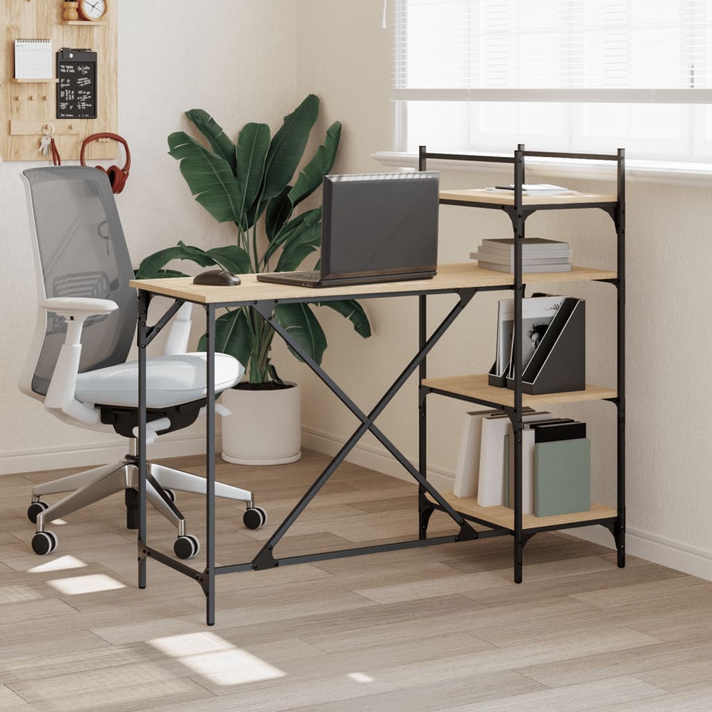 Scrivania Per Computer Con Scaffali 120X47X109 Cm