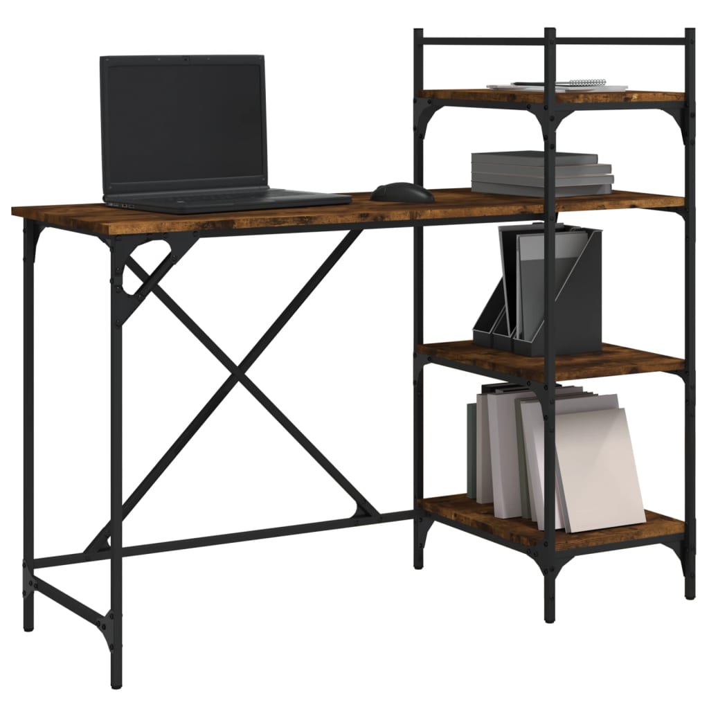Scrivania Per Computer Con Scaffali 120X47X109 Cm