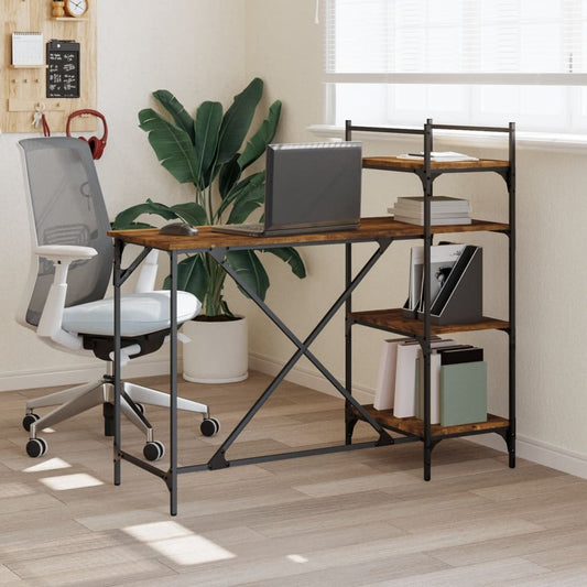 Scrivania Per Computer Con Scaffali 120X47X109 Cm