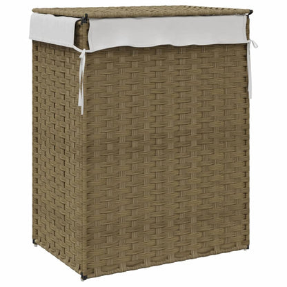 Cesto Portabiancheria Con Coperchio 46X33X60 Cm Polyrattan