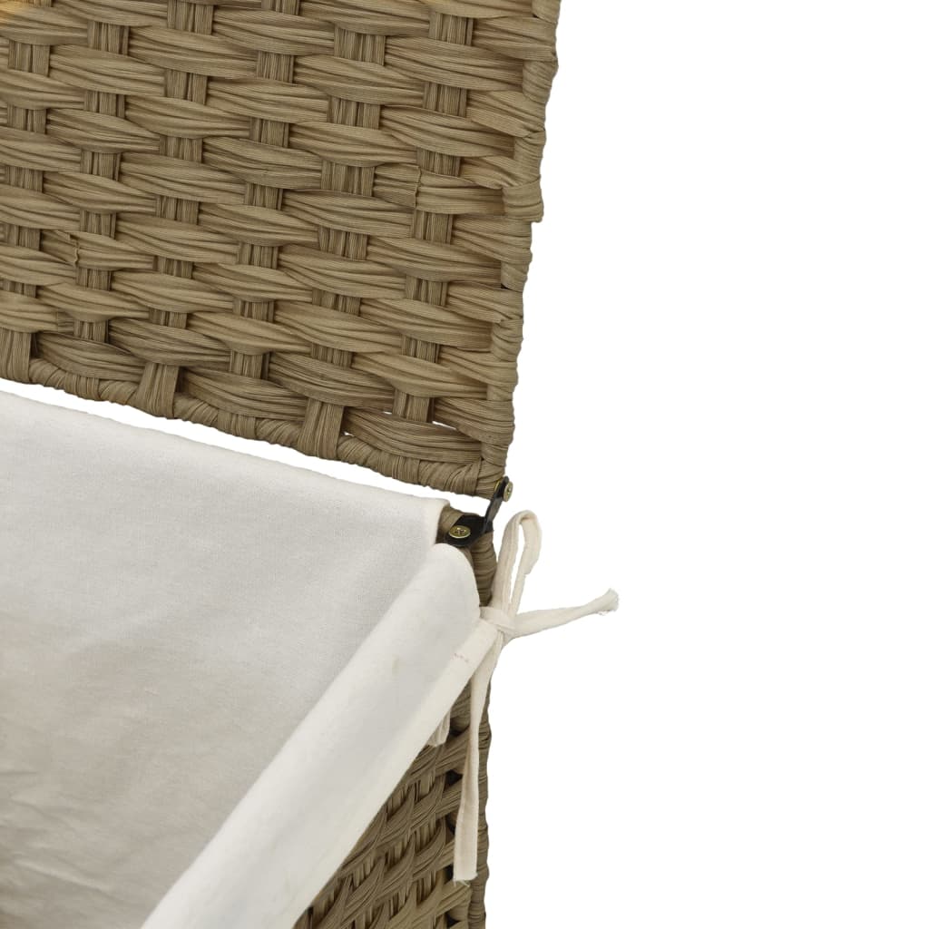 Cesto Portabiancheria Con Coperchio 46X33X60 Cm Polyrattan