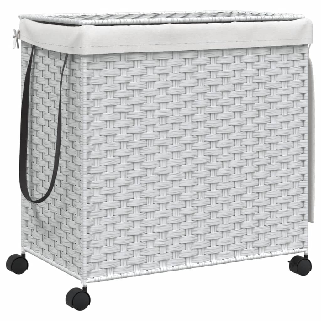 Cesto Portabiancheria Con Ruote 60X35X60,5 Cm Rattan