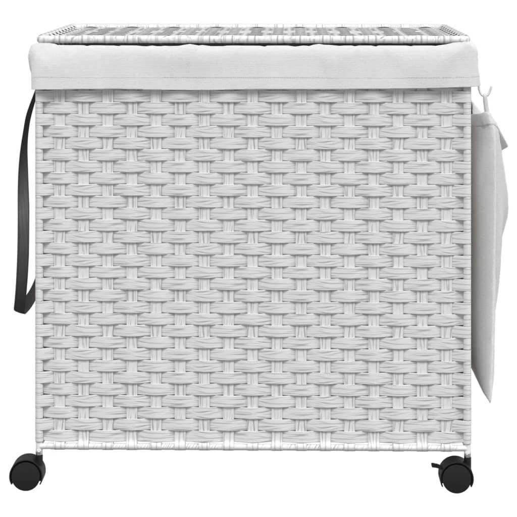 Cesto Portabiancheria Con Ruote 60X35X60,5 Cm Rattan
