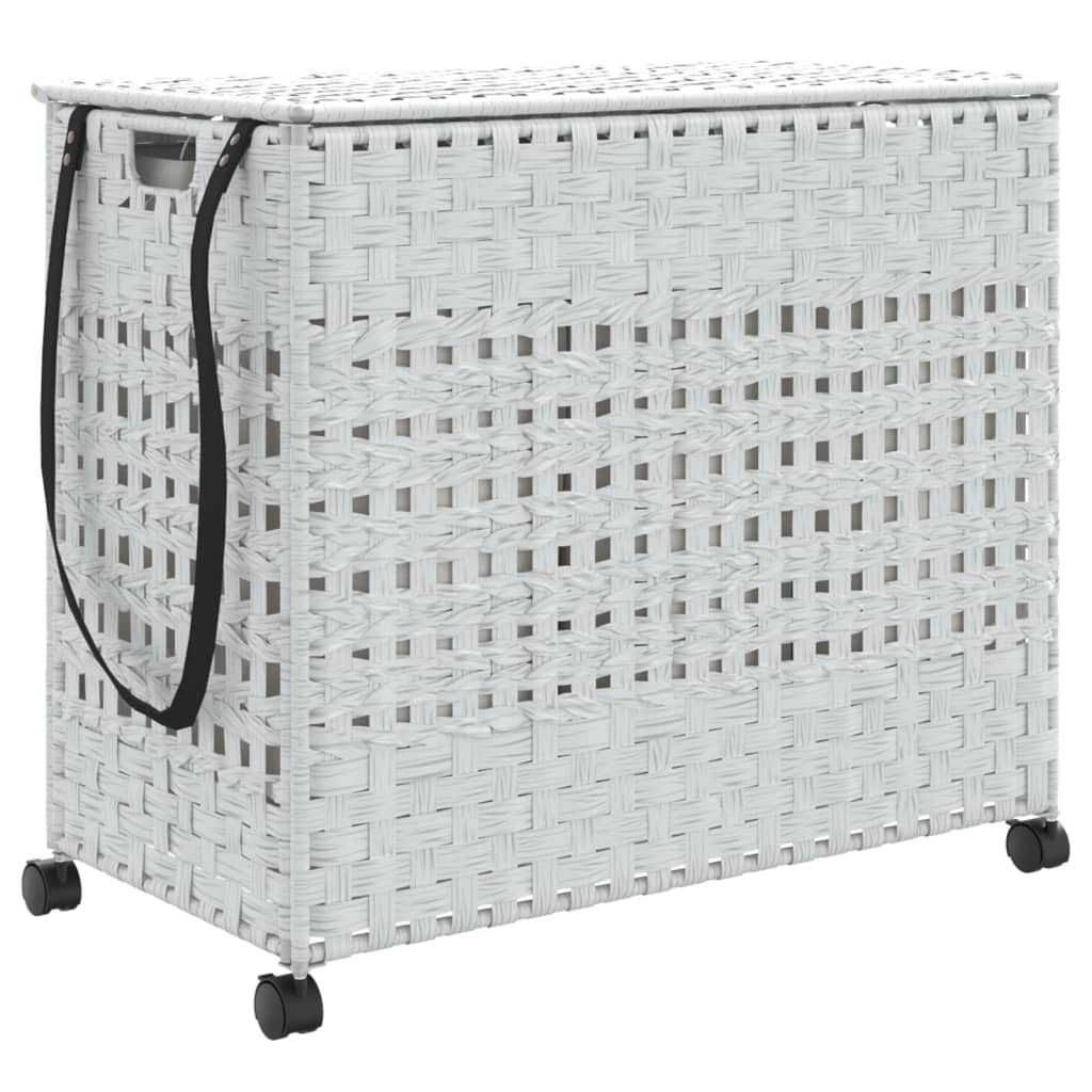 Cesto Portabiancheria Con Ruote 66X35X60 Cm Rattan