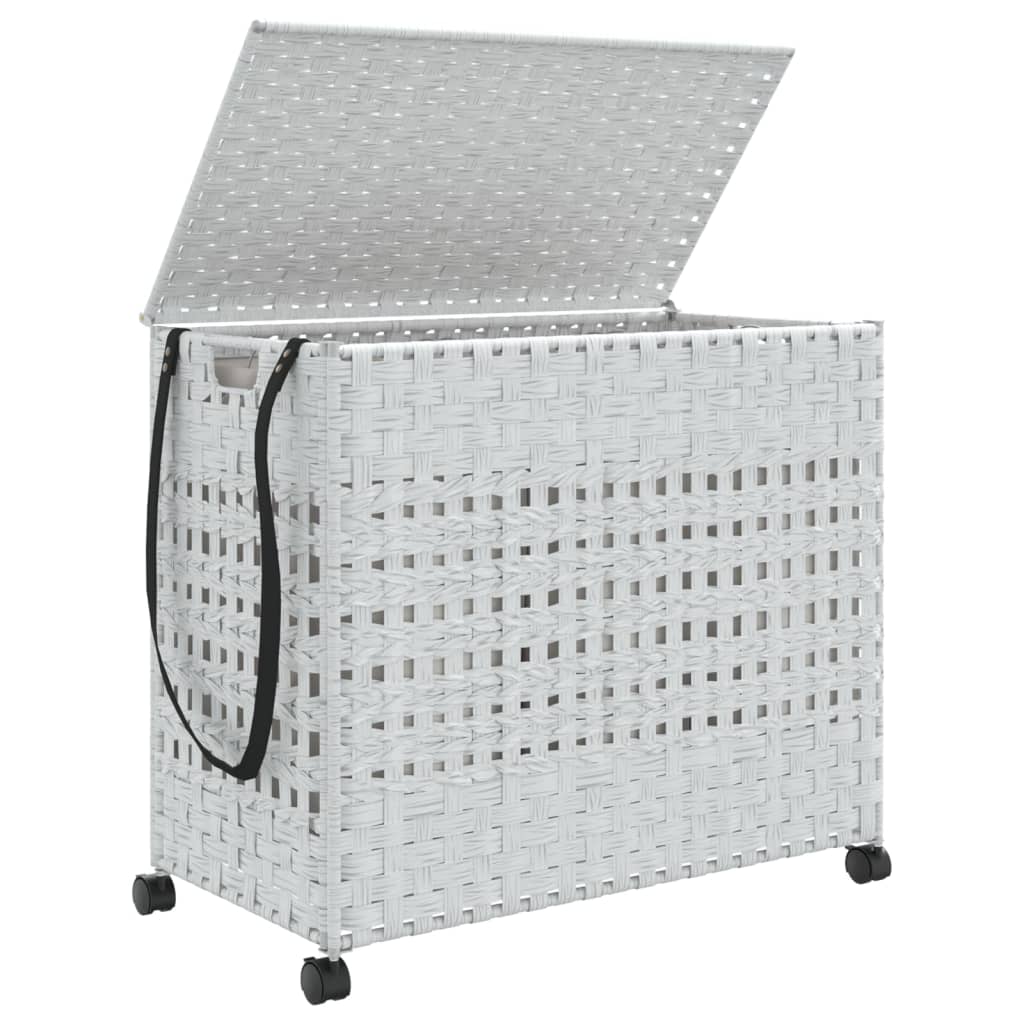 Cesto Portabiancheria Con Ruote 66X35X60 Cm Rattan