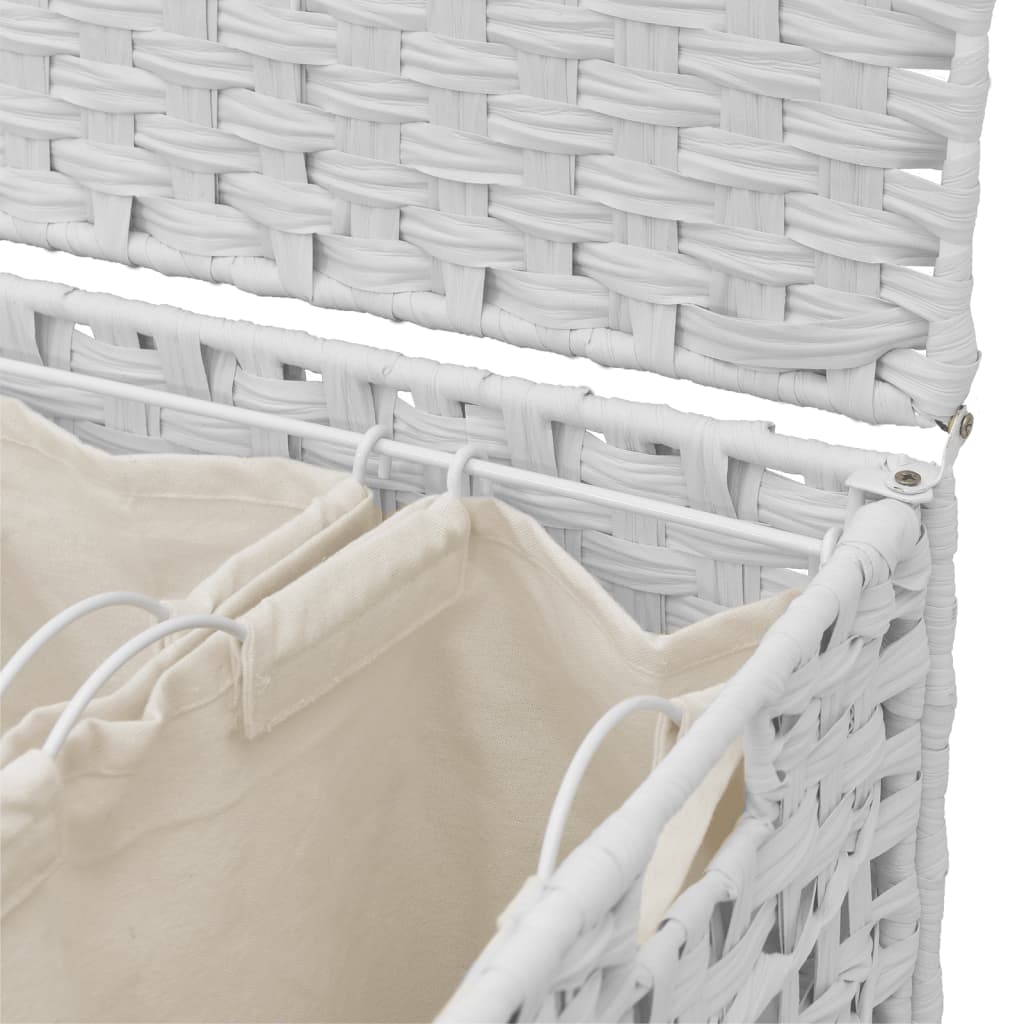Cesto Portabiancheria Con Ruote 66X35X60 Cm Rattan